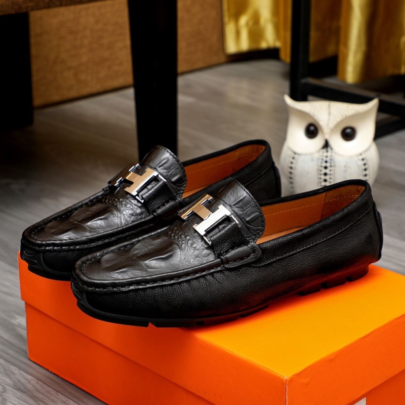 H**mes leather shoes